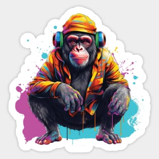 DJ - Banana Kid Sticker